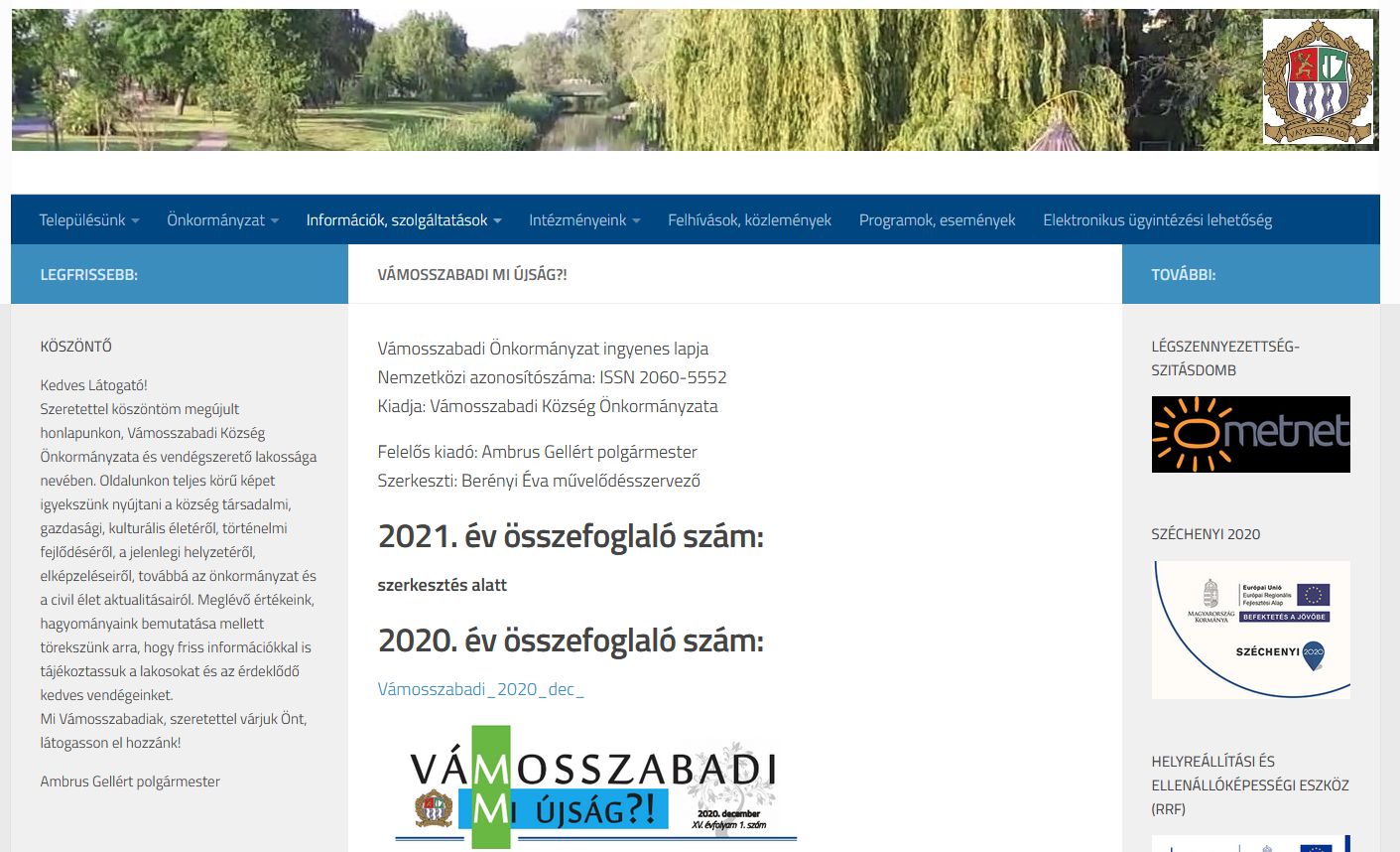 V�mosszabadi mi �js�g?! 2022.11.30.