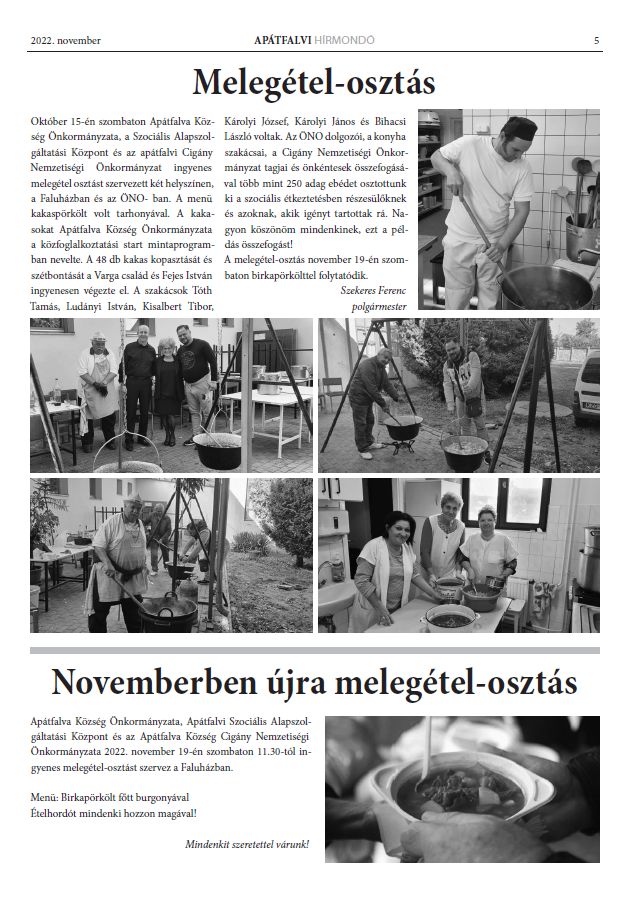 Ap�tfalvi h�rmond� magazin 2022.12.01.