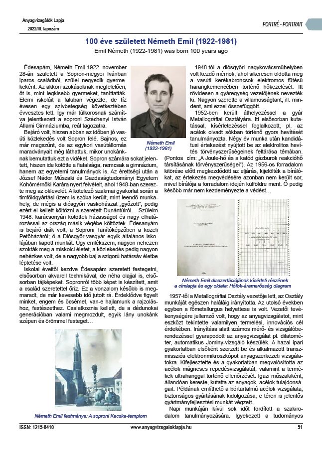 Anyagvizsg�l�k lapja 2022.12.05.