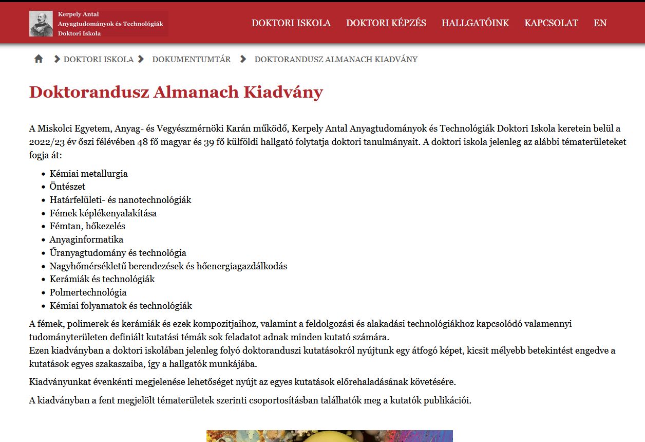 Doktorandusz almanach 2023.01.11.