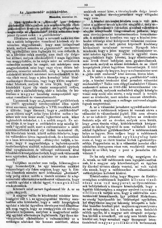 Magyar izraelita 2023.06.06.