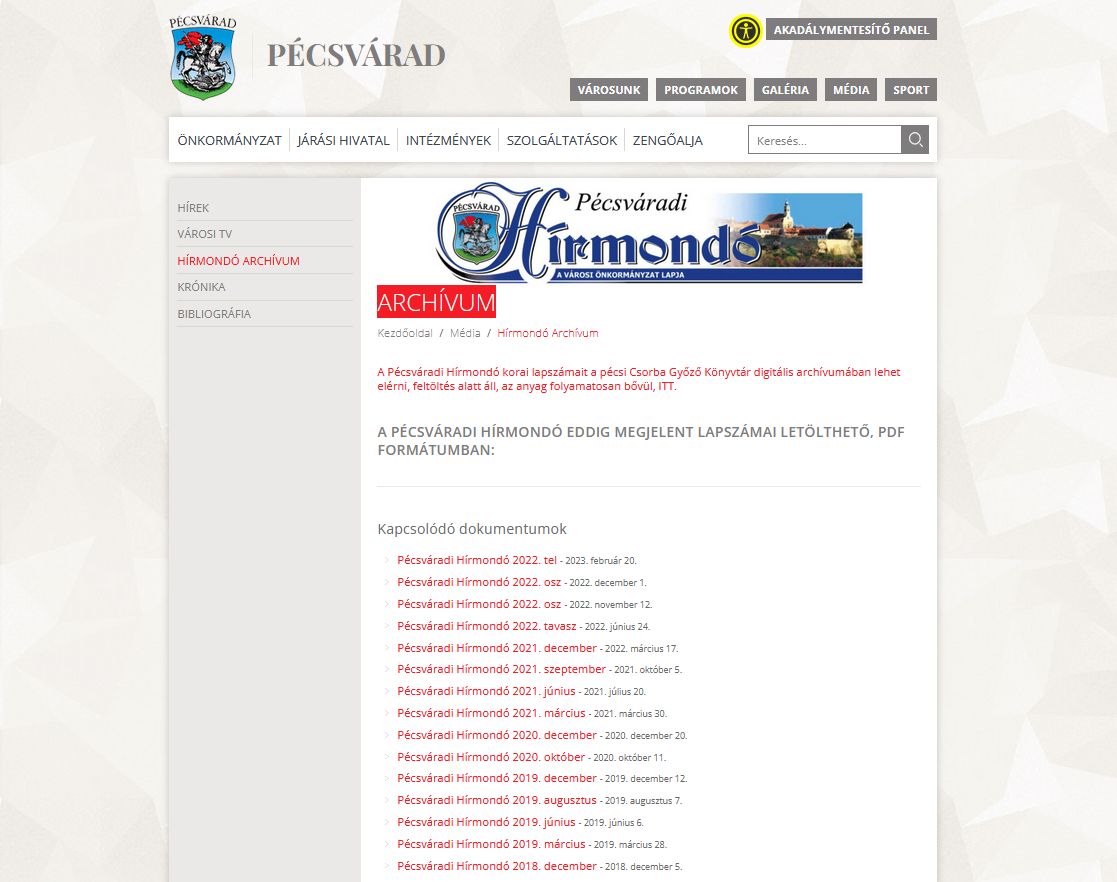 P�csv�radi h�rmond� 2023.12.05.