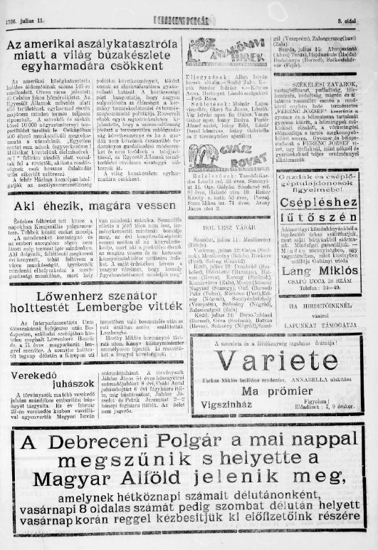 Debreceni polg�r 2025.06.05.