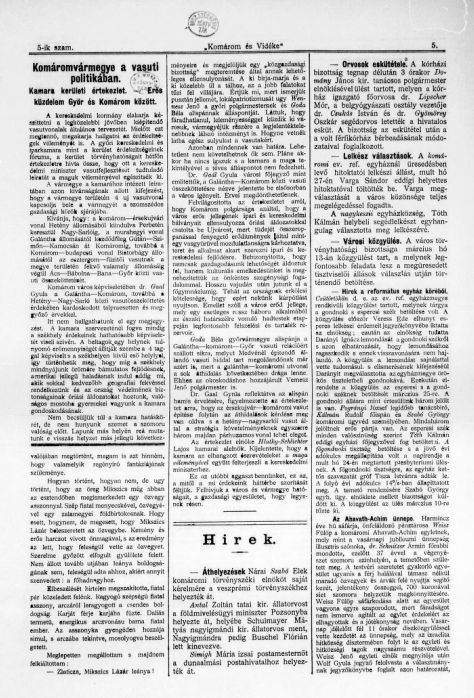 Kom�rom �s vid�ke f�ggetlen hirlap  2026.02.24.