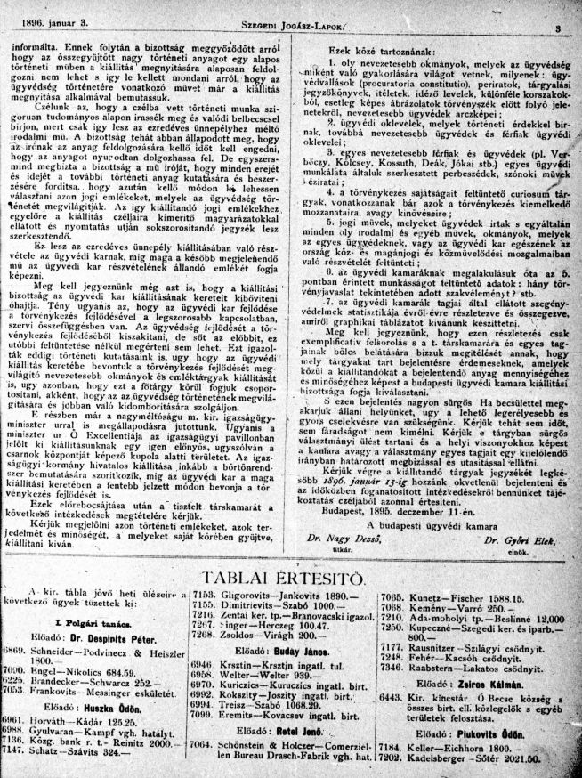 Szegedi jog�sz-lapok 2026.03.13.