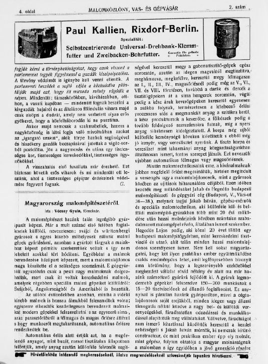 Malomk�zl�ny, vas- �s g�pv�s�r 2026.04.13.