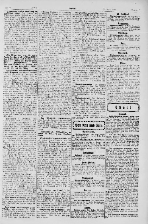 Tagblatt 2026.03.27.