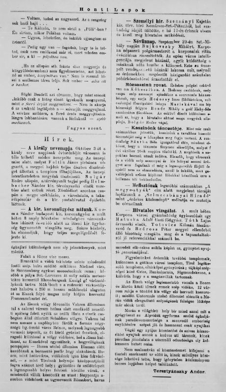 Honti lapok 2026.03.27.