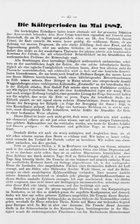 Meteorologische Abhandlungen des Agrarmeteorologischen Observatoriums in Krasno des Neutrathaler  Landwirtschaftlichen Vereines 2026.04.02.