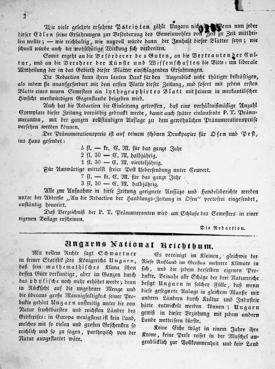 Allgemeine Handlungs-Zeitung von und f�r das K�nigreich Ungarn 2026.04.14.